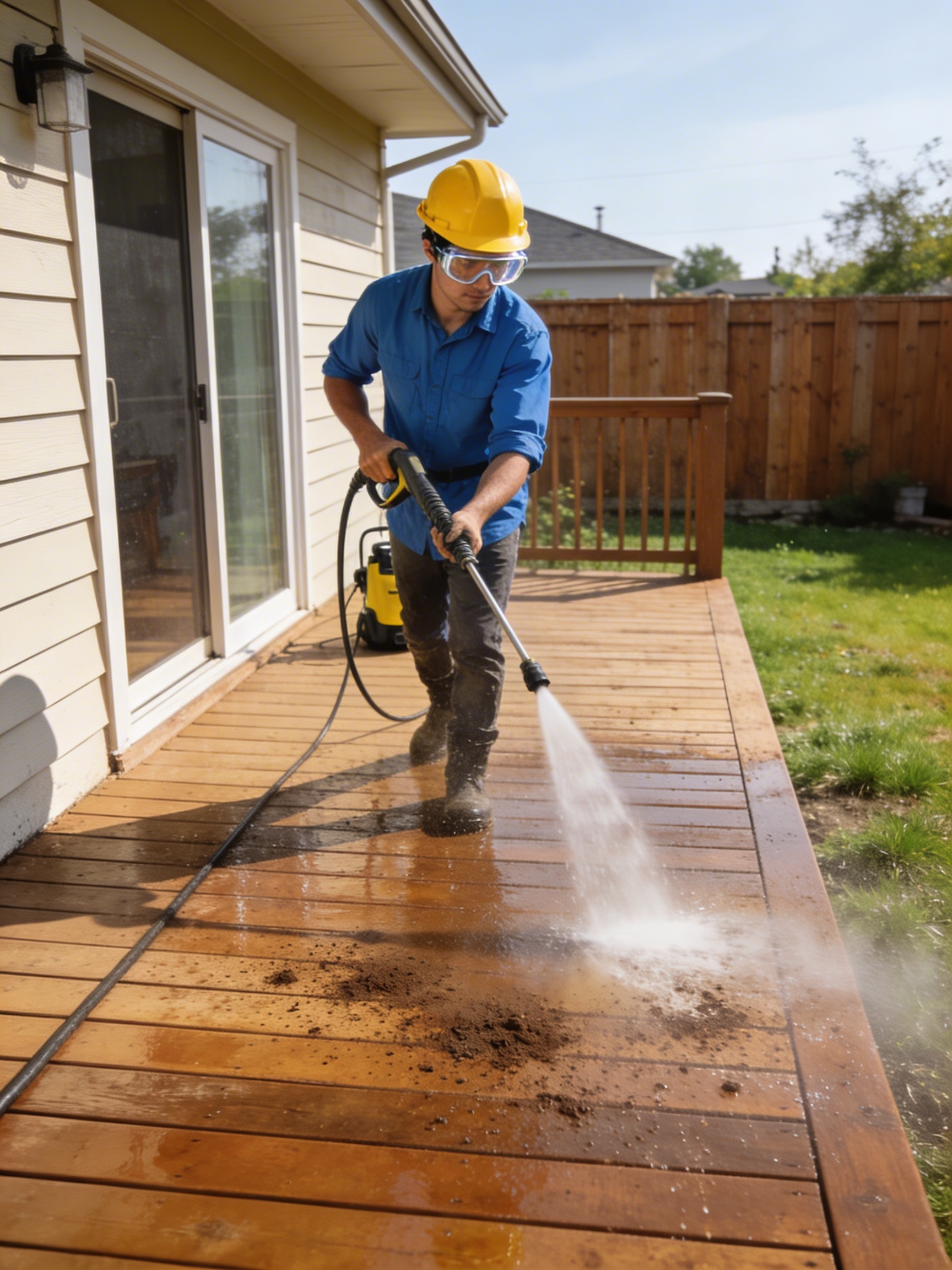 Deck cleaning